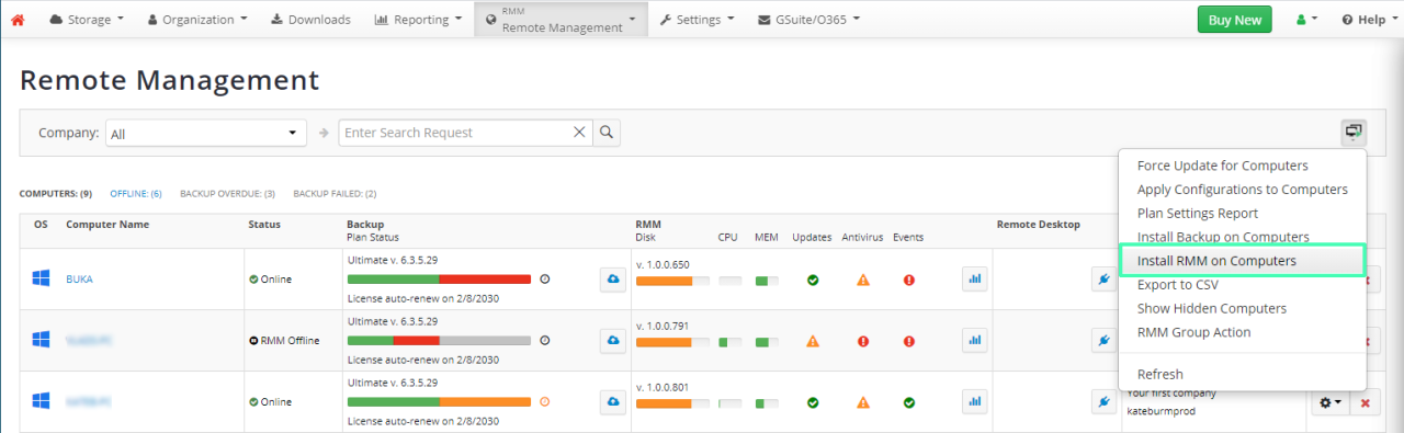 How to Migrate RMM